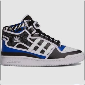 Adidas Forum Mid Women Casual Blue Black And White Sneaker